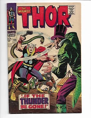 Buy Thor 146 - Vg+ 4.5 - Princess Python - Jane Foster - Sif - Odin - Balder (1967) • 18.77£