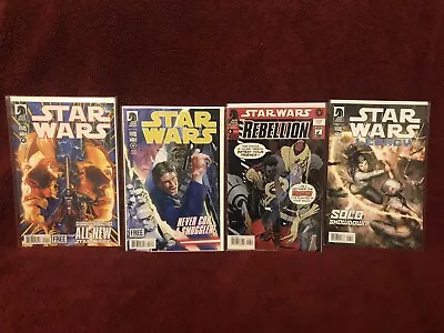 Buy Star Wars Dark Horse 4 Comics STAR WARS #1 & #3 REBELLION #6 LEGACY #13 - VFN • 9.99£