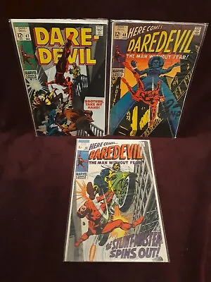 Buy 3 Daredevil Comic Bundle #47 #48 & #58 - Job Lot - Silver Age Marvel Comics • 50£