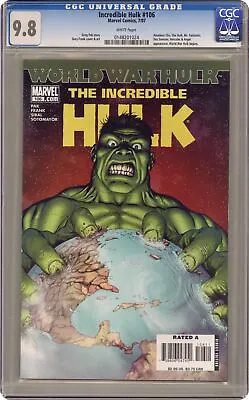 Buy Incredible Hulk #106A 1st Printing CGC 9.8 2007 0148201024 • 37.21£