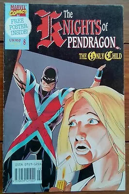 Buy The Knights Of Pendragon 8, With Poster, Marvel Comics Uk, February 1991, Fn • 3.95£