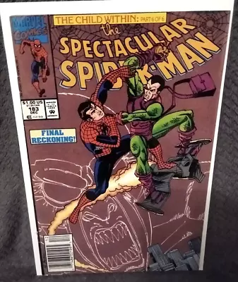 Buy SPECTACULAR SPIDER-MAN #183 VF 1991 Marvel - Vs Green Goblin - Newsstand • 3.91£