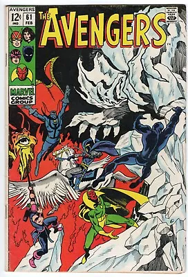 Buy The Avengers #61 February 1969 Marvel FINE+ Appearance Of Doctor Strange • 27.98£