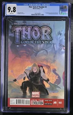 Buy Thor: God Of Thunder 2 CGC 9.8 1st Appearance Of Gorr The God Butcher 2013 • 77.24£