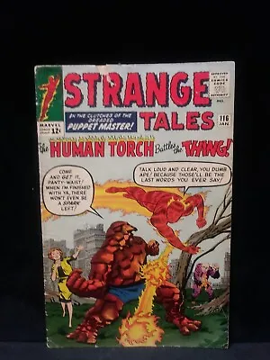 Buy Strange Tales #116 (Thing Vs Human Torch) Marvel Comics 1964 • 51.34£