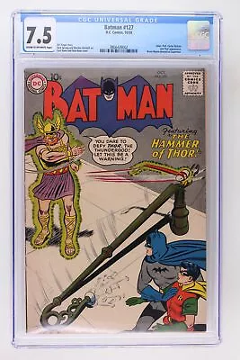 Buy Batman #127 - DC 1959 CGC 7.5 Joker, Professor Nichols And Thor Appearance. Bruc • 319.01£