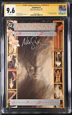 Buy Sandman #1 - CGC 9.6 - 🔥🔑1st Printing Signed By Neil Gaiman🔑🔥 • 750£
