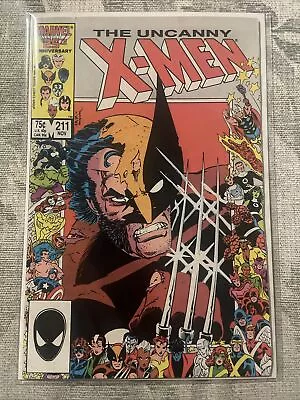 Buy Uncanny X-Men #211 - 1st Full App The Marauders/Marvel 25th Anniversary Cover • 16£