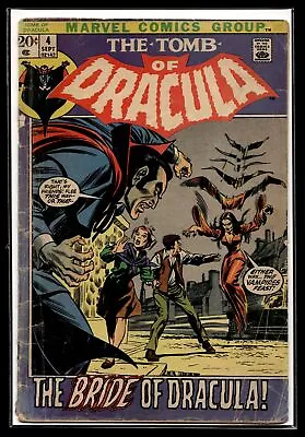 Buy 1972 Tomb Of Dracula #4 1st Bride Of Dracula Marvel Comic • 39.52£