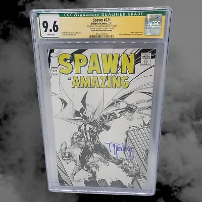 Buy Spawn #221 CGC SS 9.6 MCFARLANE SKETCH VARIANT Cover Mexico  Edition Green Label • 221.64£