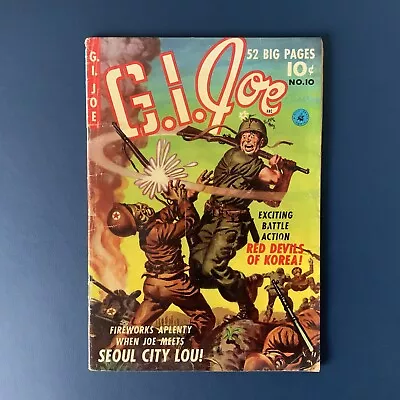 Buy G.I. Joe #10 Ziff Davis 1951 1st Issue, 1st Appearance Pre-Code VERY RARE!!! • 632.49£