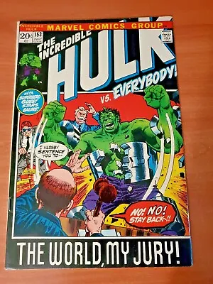 Buy Incredible Hulk 153 FN/VF / Daredevil / (1972) • 15.82£