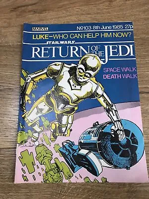 Buy Star Wars Weekly Comic - Return Of The Jedi - No 103 - Date 08/06/1985 UK Comic • 9.50£
