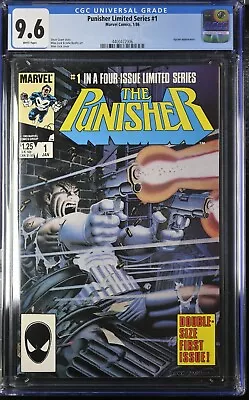 Buy The Punisher Limited Series #1 CGC 9.6 WHITE PAGES Marvel Comics 1986 1st Solo • 160.49£
