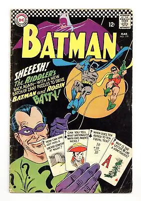Buy Batman #179 GD/VG 3.0 1966 • 83.42£