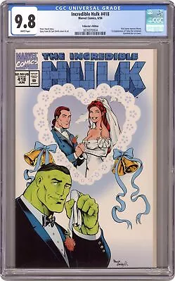Buy Incredible Hulk #418A Frank Bells CGC 9.8 1994 3876970004 • 150.80£