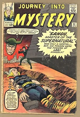 Buy Journey Into Mystery 91 MARRIED CVR Kirby 1st SANDU + VALKYRIES 1963 Marvel V509 • 61.95£