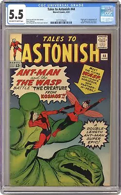 Buy Tales To Astonish #44 CGC 5.5 1963 3777375010 1st App. And Origin Wasp • 783.53£