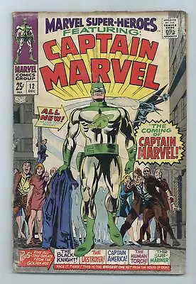 Buy Marvel Super Heroes #12 FR 1.0 1967 1st App. And Origin Captain Marvel • 27.95£