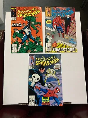 Buy Spectacular Spider-Man Lot Of 3 #141, 142, 143 (1988) Punisher Run • 14.35£