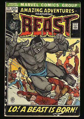 Buy Amazing Adventures #11 VG+ 4.5 1st Appearance Beast!  Marvel 1972 • 55.17£