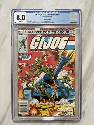 Buy G.I. Joe A Real American Hero #1 (1982) CGC 8.0 1st Print Newsstand White Pages! • 118.36£