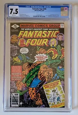 Buy Fantastic Four #209(8/79)1:h.e.r.b.i.e.(wolfman/byrne)galactus(cgc )7.5!! • 94.72£