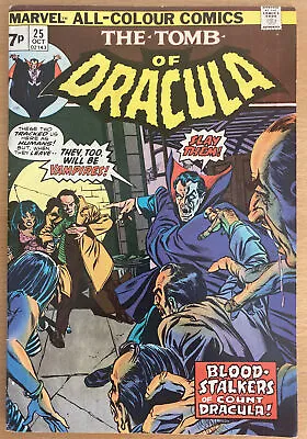 Buy TOMB OF DRACULA #25 Fine October 1974 1st Appearance Of Hannibal King Key 🔑 • 39.99£