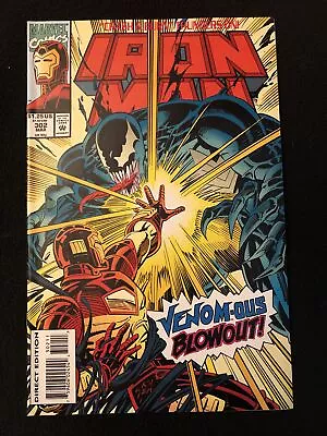 Buy Iron Man 302 9.2 Marvel 1994 Venom Venomous Blowout Ik • 18.38£