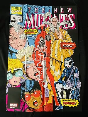 Buy New Mutants Issue 98 1st Deadpool Rob Liefeld Marvel Comics Promo Poster 36x24 • 12.32£