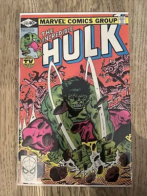 Buy Marvel Comics Incredible Hulk #245 1980 Bronze Age • 16.99£