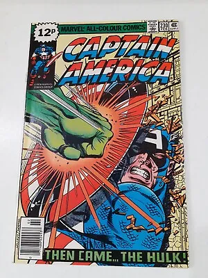 Buy Captain America #230 - Marvel 1979 - Pence - Classic Hulk Cover  - Very Good  • 18£