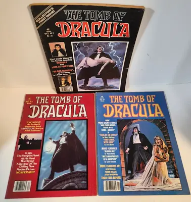 Buy Vtg The Tomb Of Dracula Comic Lot No 1-3 • 26.21£