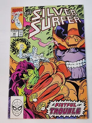 Buy Silver Surfer 44 DIRECT Introduction Of The Infinity Gauntlet Marvel Comics 1990 • 31.54£