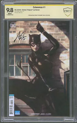 Buy Catwoman #1 Variant CBCS 9.8 NM/MT Signed Stanley “Artgerm” Lau 2018 DC Comics • 135.89£