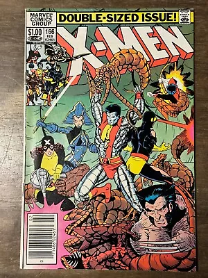Buy Uncanny X-Men 166, 1983,  Newstand Edition, Double Size Issue! • 10.39£