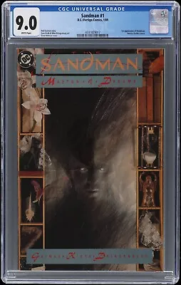 Buy 1989 DC Vertigo The Sandman #1 CGC 9.0 White Pages 1st Appearance Of Morpheus • 170.48£