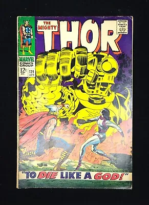 Buy Thor 139 Vs. Ulik! Sif! Jack Kirby Stan Lee 1967 Marvel Comics VG- (3.5) • 21.08£
