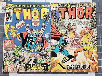 Buy Thor #246 And 247 (Marvel, 1976) Firelord & Jane Foster Very Fine • 10.27£