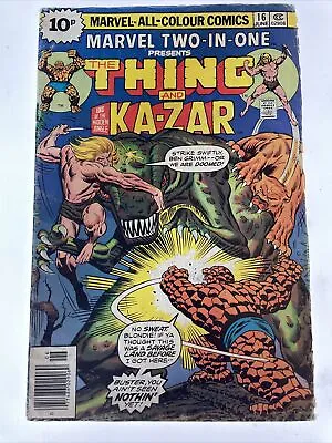 Buy Marvel Two In One #16 The Thing & Ka-Zar June 1976 • 11.95£