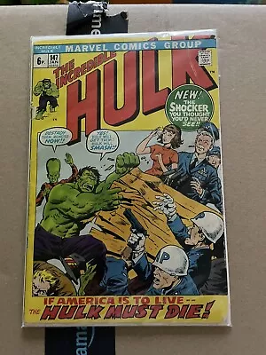 Buy Marvel Comics The Incredible Hulk #147 1972 Bronze Age 2.0-3.0 • 5.50£