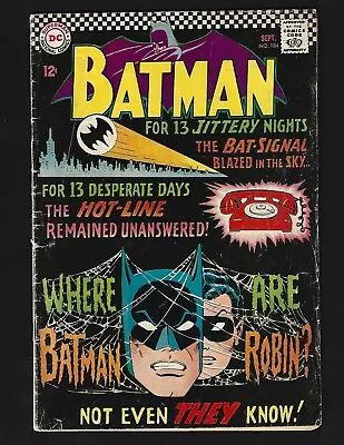 Buy Batman #184 VG Infantno Moldoff Comm. Gordon Robin Solo Story 1st Viola Lance • 12.06£