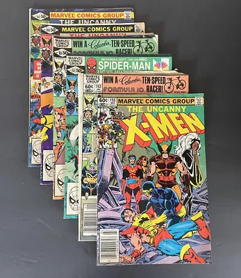 Buy Marvel Comics UNCANNY X-MEN Vintage Comic Book Lot Issues #147,148,151-153,155 • 47.44£