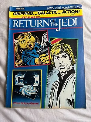 Buy Star Wars - Return Of The Jedi Comic - Issue 23rd March 1985 No 92 • 5£
