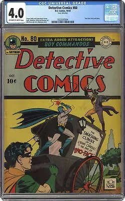 Buy Detective Comics #80 CGC 4.0 1943 0323343004 • 1,043.60£
