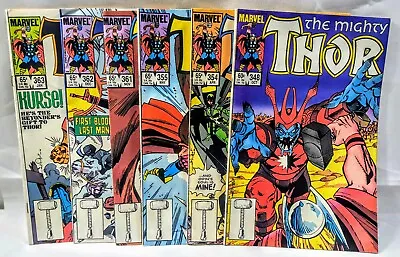 Buy The Mighty Thor #348,354,355,361,362,363 | 6 Comic Set | 1984 | Walt Simonson • 14.99£