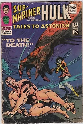Buy Tales To Astonish #80, June1966! Good+ Condition! Silver Age Marvel Classic!! • 10.25£