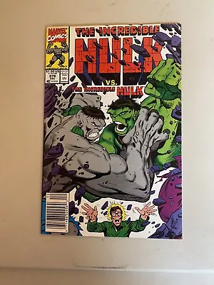 Buy Incredible Hulk #376 Grey Hulk Vs. Green Hulk, David/Keown/McLeod 1990 9.0 FN/VF • 16.09£
