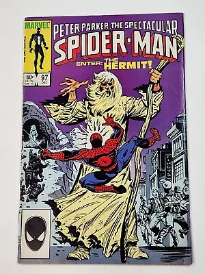 Buy Spectacular Spider-Man 97 DIRECT 1st Full App Jonathan Ohnn (Spot) & Hermit 1984 • 19.73£