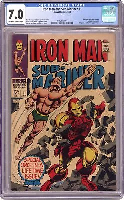 Buy Iron Man And Sub-Mariner #1 CGC 7.0 1968 4162658007 • 234.33£